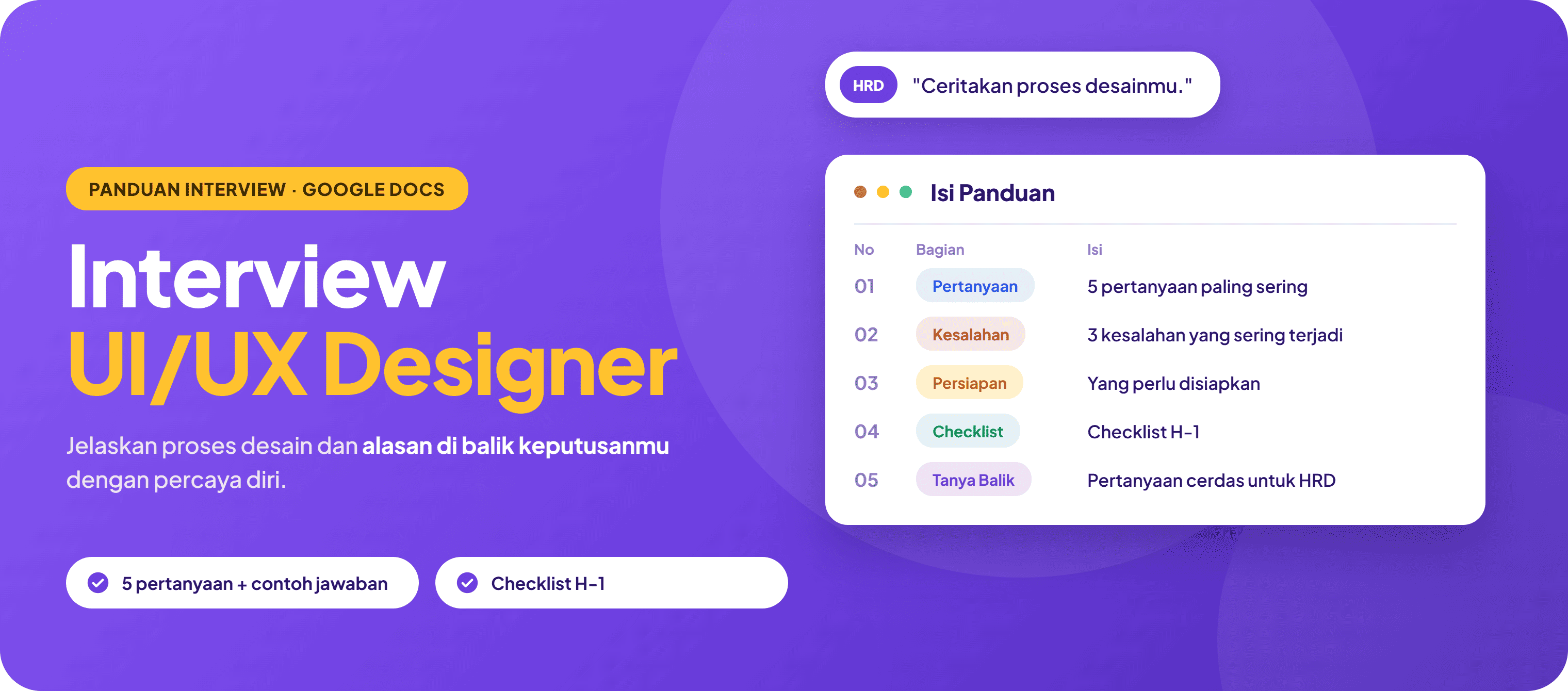 Interview UI/UX Designer