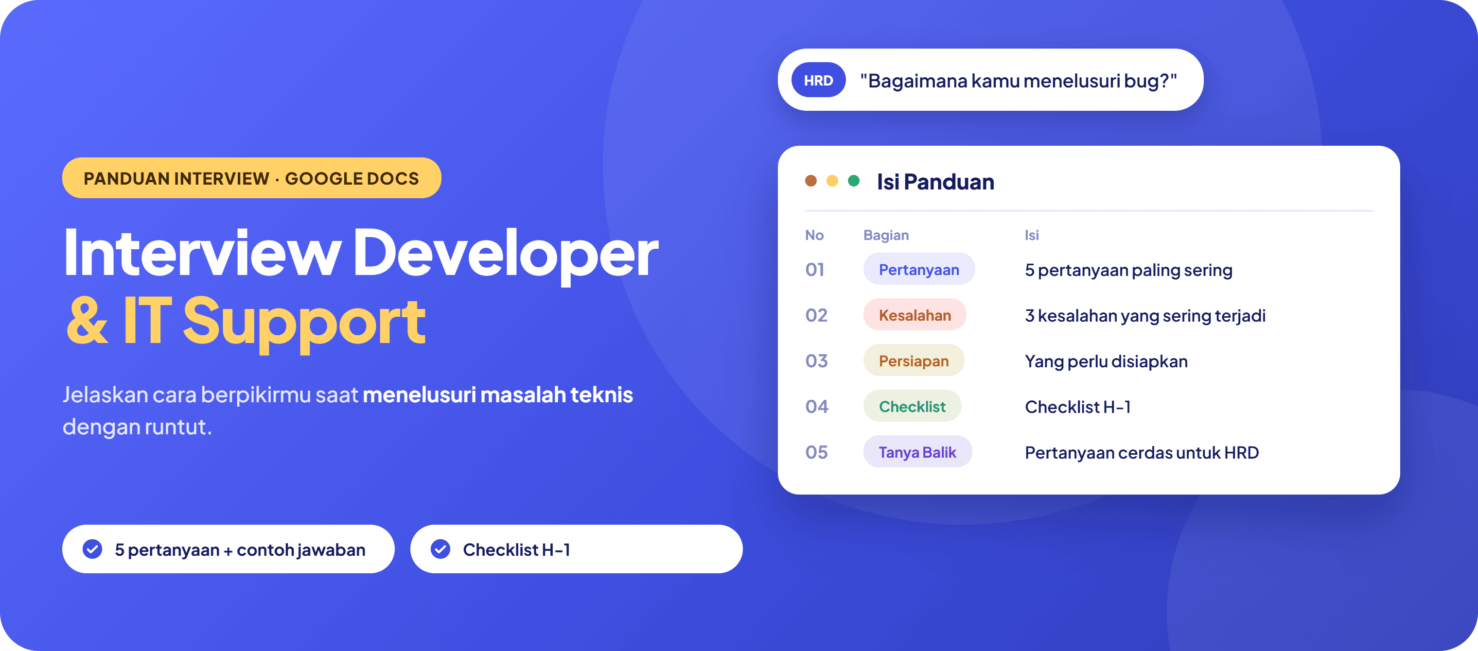 Interview Developer & IT Support