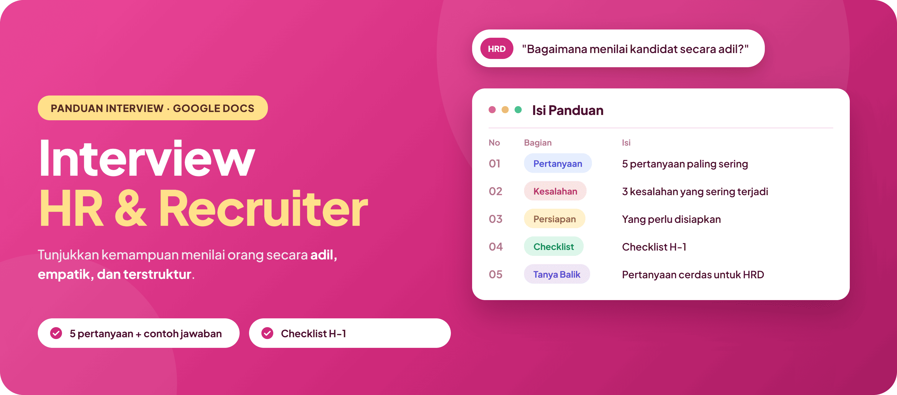 Interview HR & Recruiter