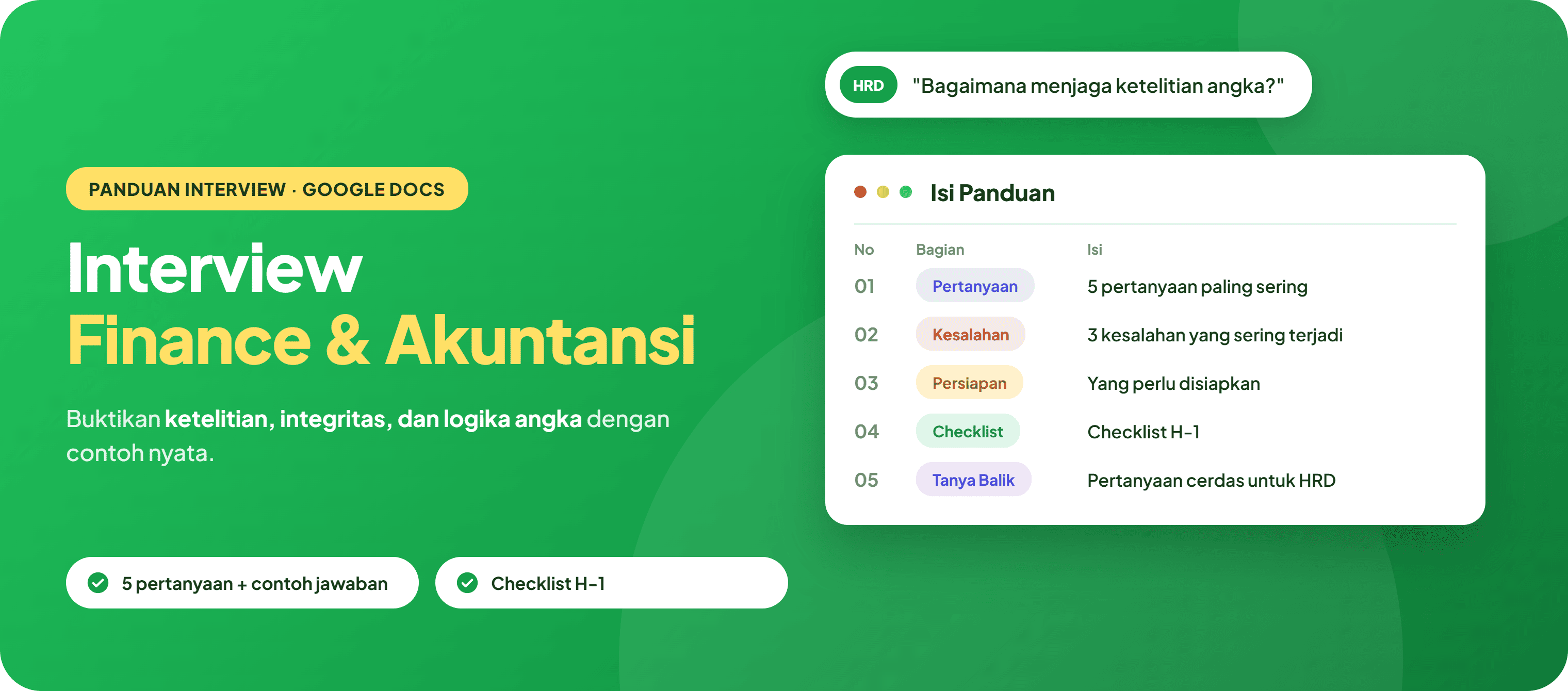 Interview Finance & Akuntansi
